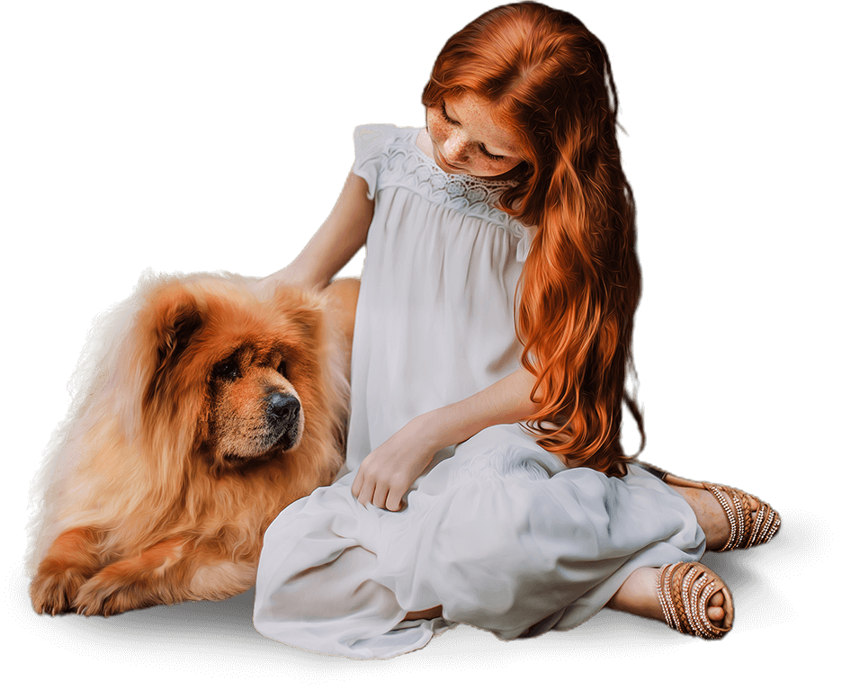 pet owner with dog using smart pet products