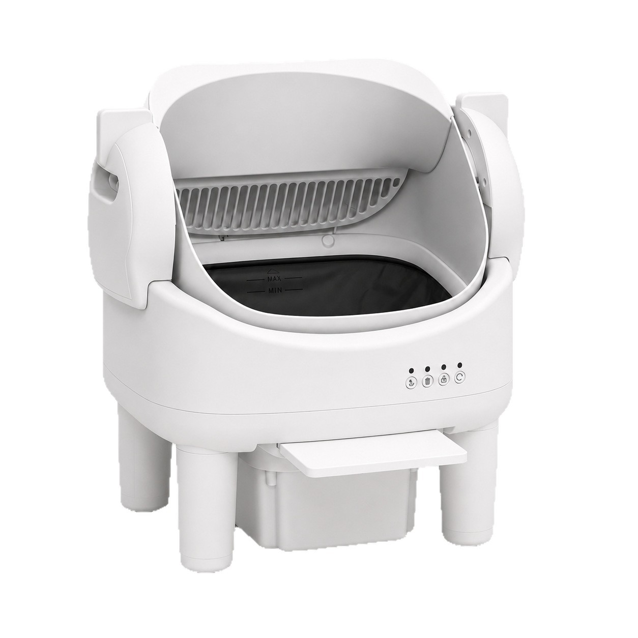 Hanfay HM-B self scooping cat litter box with button control