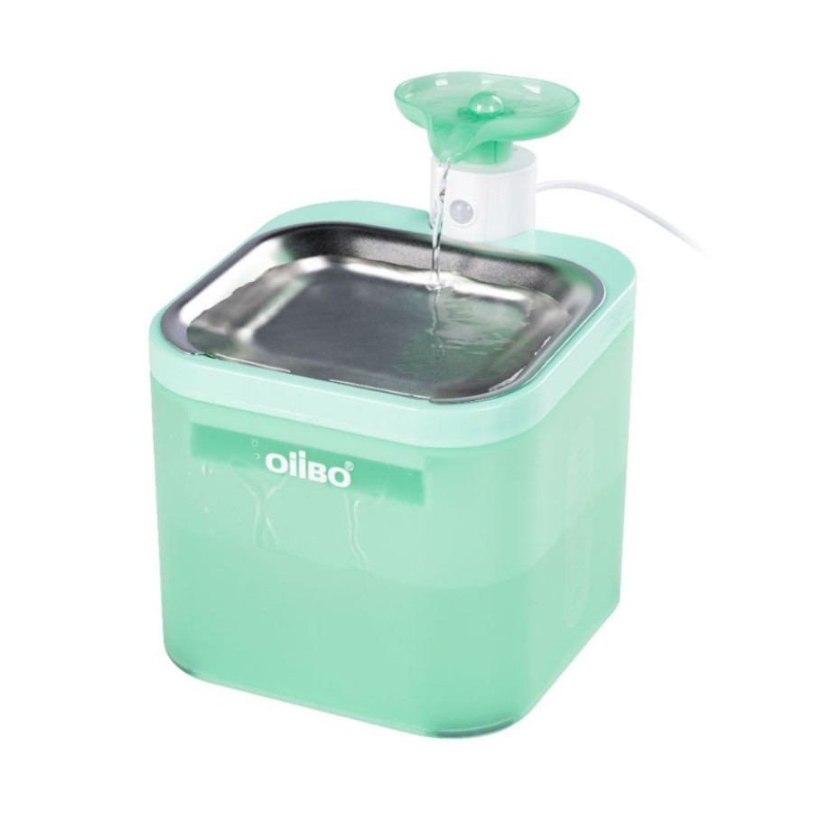 Hanfay 2.2L transparent cat water fountain with cordless battery
