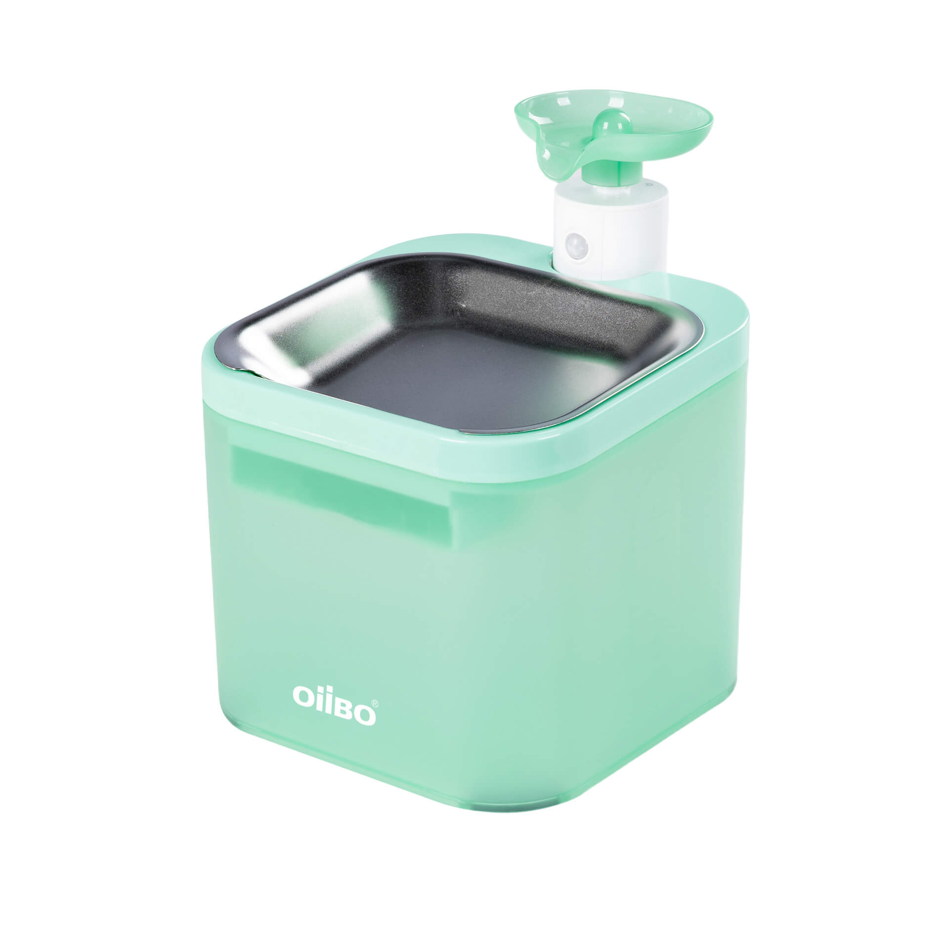 Hanfay 2.2L transparent cat water fountain with motion sensor
