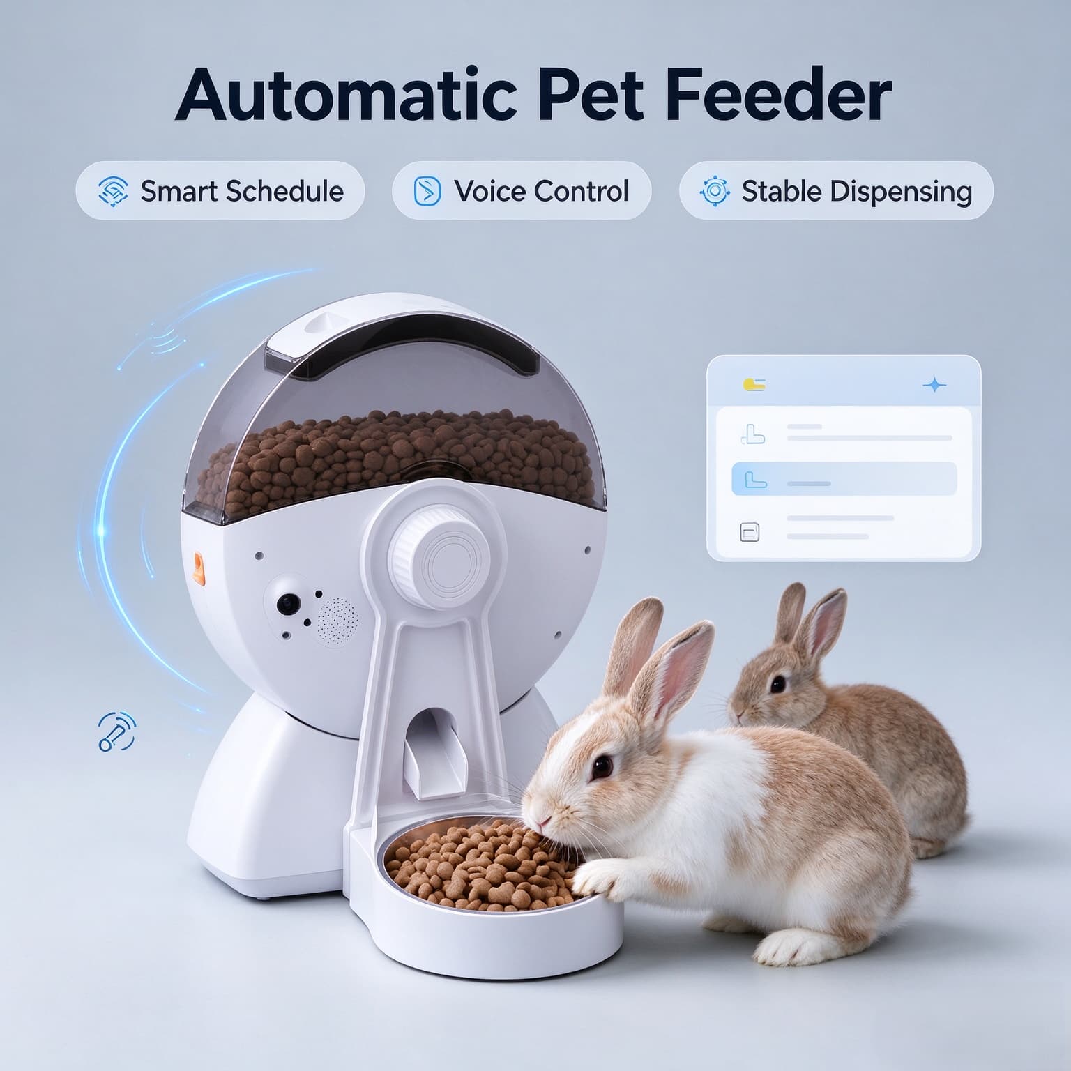 Hanfay 2L Ferris Wheel Pet Feeder with Camera & App Control | Wholesale & OEM - Image 4