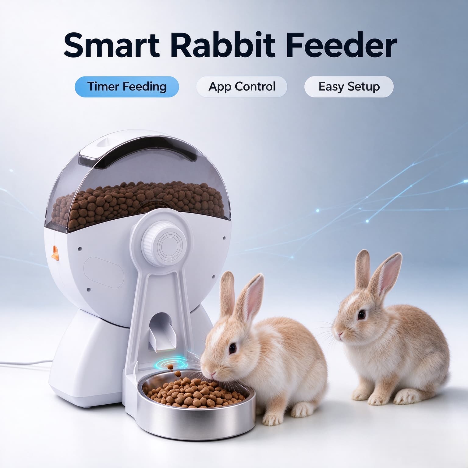 Hanfay 2L Ferris Wheel Pet Feeder with Camera & App Control | Wholesale & OEM - Image 3