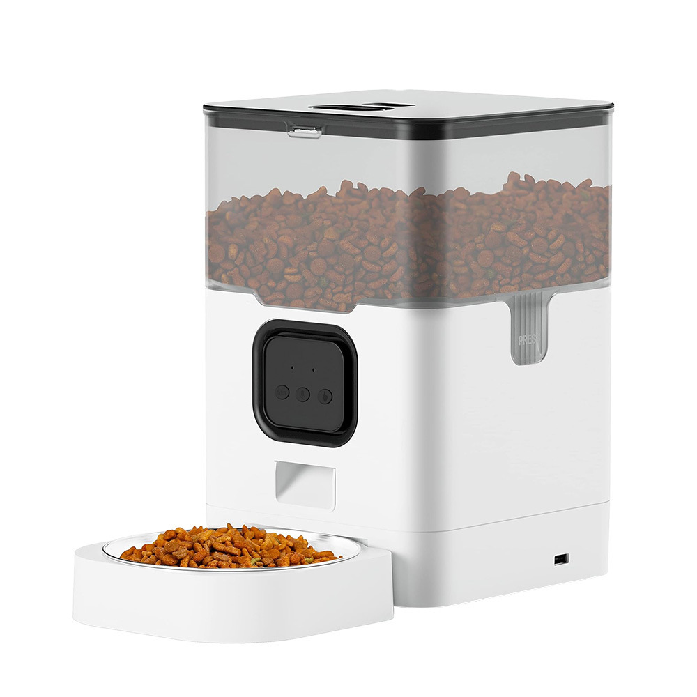 Hanfay 6L WiFi smart pet feeder with stainless steel bowl