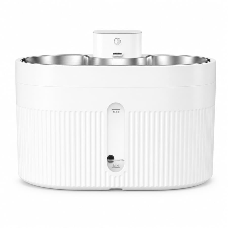 Hanfay HF-03A 4L water-electric separation pet fountain with SUS304 stainless steel tray