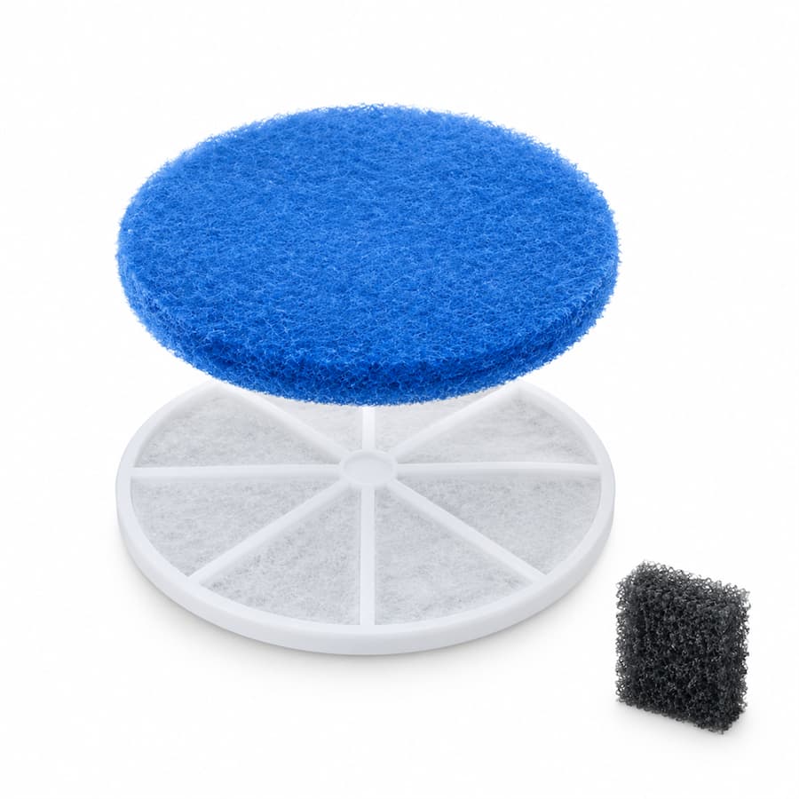 Hanfay HF-F09 universal replacement filters for HF-09A, HF-10A, HF-02A and HF-03A pet water fountains
